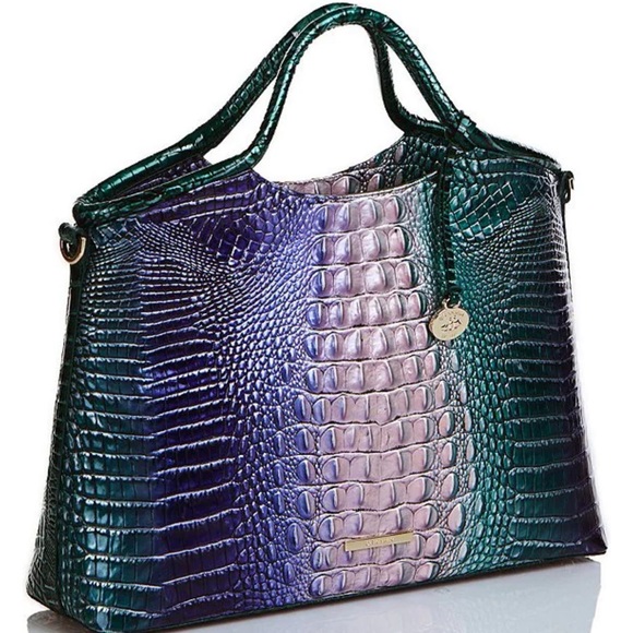 NWT BRAHMIN Ombre Melbourne Collection Elaine Enchant Satchel Bag - Picture 4 of 9